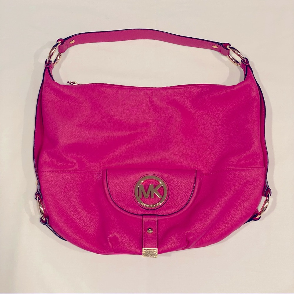 MICHAEL KORS Fulton Fuchsia Handbag New!